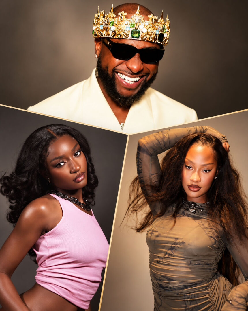 Davido, Tems and Ayra Starr reportedly submit multiple entries for the 2027 Grammy Awards