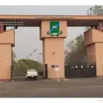 Gombe State University campus during a sexual harassment awareness campaign