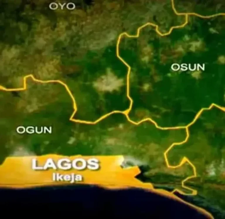 Ride-hailing vehicles operating on a Lagos road