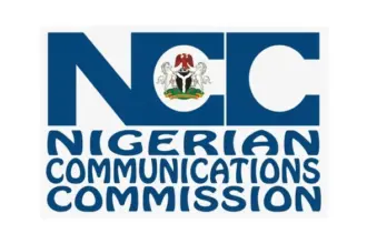 Smartphones displayed beside the Nigerian Communications Commission logo