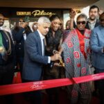 Sadiq Khan and Mo Abudu at the opening of EbonyLife Place London