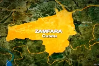 Nigerian troops conducting security operations in Zamfara State