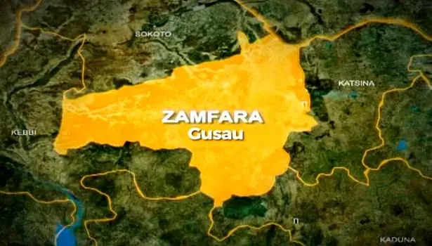 Nigerian troops conducting security operations in Zamfara State