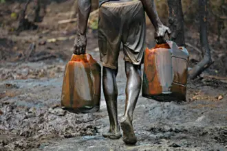 Crude oil exploration activity in Nigeria's Niger Delta region