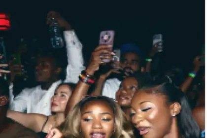 Tems performs during Spotify Surround Sound event in Lagos