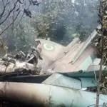Nigerian Air Force recovery operation at the submerged aircraft crash site in Igbokoda, Ondo State